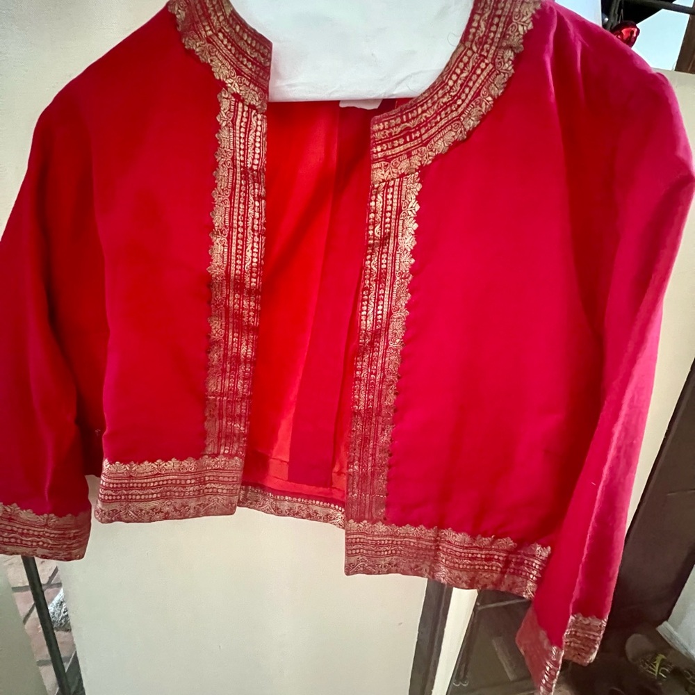 Red Jacket with Gold Embroidery
